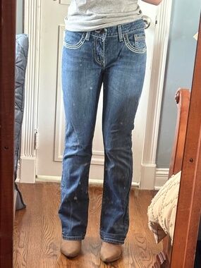 Cruel Denim Abby Mid Rise Slim Bootcut Western Jeans Size 28